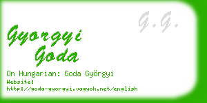gyorgyi goda business card